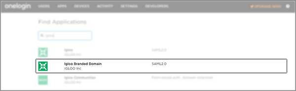 The Igloo Branded Domain app.